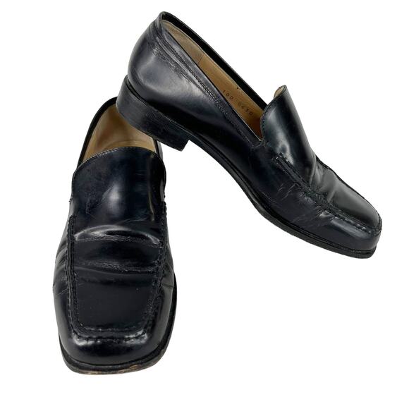 Gucci Womens Loafers Shoes Patent Leather Black 6B 100 0430 - Picture 1 of 11